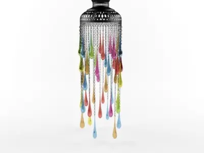 Arabic colorful lantern 3D model