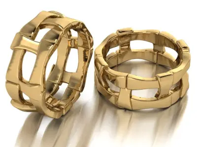 wicker ring 3D print model