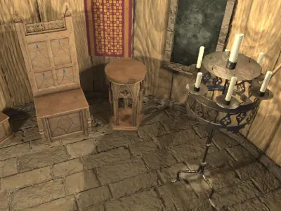 Medieval Decoration Pack Low-poly 3D model