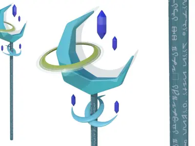 Asept Staff Low-poly 3D model