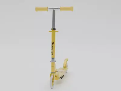 Electrical Cycle Low-poly 3D model