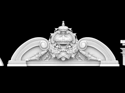 Facade relief ornament decorate 3d model 3D model