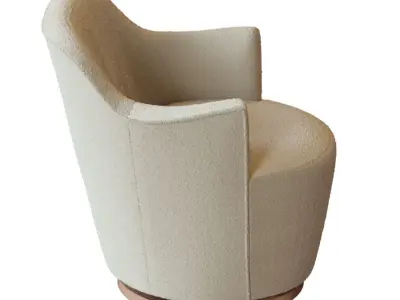 Elton Chenille Chair 3D model