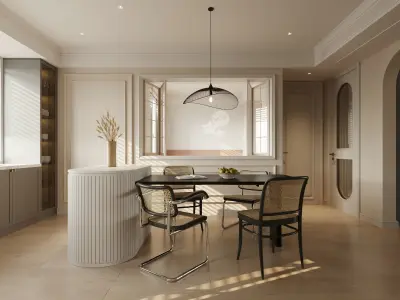 Elegant Modern Living  A Fusion of Comfort and Style 3D CAD  3D model