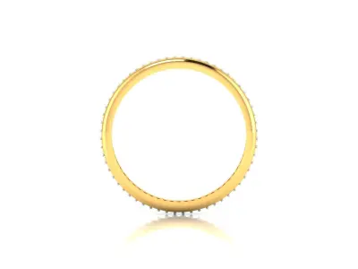 Solitaire Engagement Wedding Ring 3D print model 3