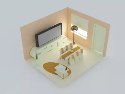 Living room 3D model