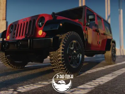 Jeep Wrangler Unlimited 2008 3D model