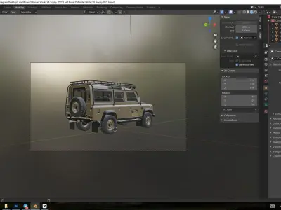 Land Rover Defender  Low-poly 3D model