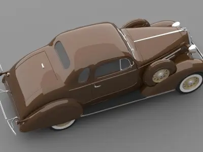 1936 Chevrolet Coupe Five Window 3D model