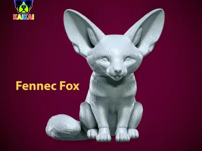 Fox Poses - Red fox statue - decor - 3D print 3D print model