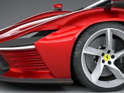 Ferrari Daytona SP3 2022 LowPoly 3D model