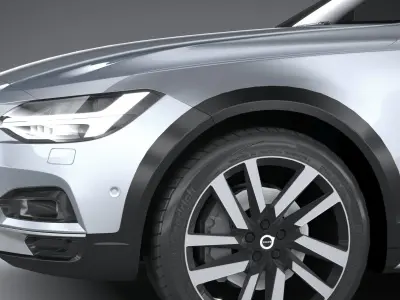 Volvo V90 Cross Country 2020 LowPoly 3D model
