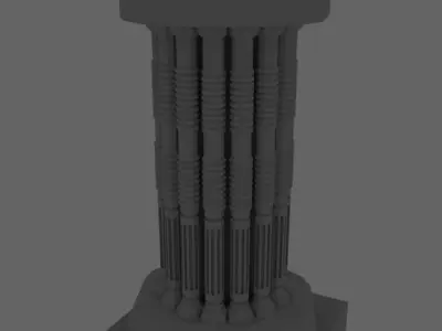 Dravidian Column 3D model