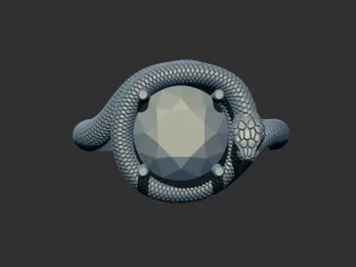 Snake Ring 34241 3D print model