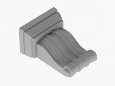 Scroll Corbel 31  3D model