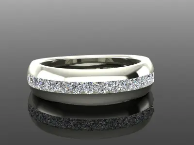 Band Ring 3D print model