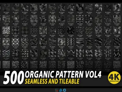 500 Organic Pattern Vol5 - Seamless And Tileable Texture