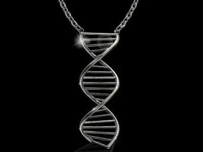 3D Necklace  Pendant DNA  Model Ready to 3DPrint 3D print model