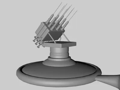 Scifi Vaccine Launcher 3D model