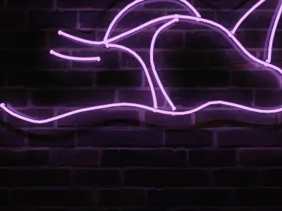 Neon 3D Model 12 - Body Shape 2 3D model