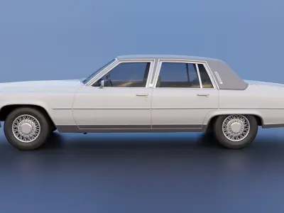 Cadillac FLeetwood Brougham 1979 3D print model
