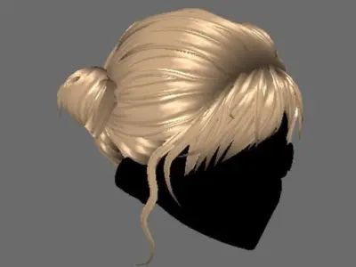 3d hair 3D model