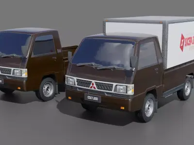 Mitsubishi L300 Low-poly 3D model