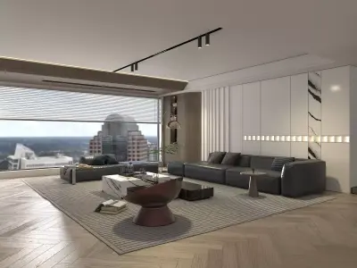 Living Room Scene 6 3D model