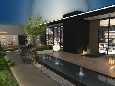 Outdoor garden 3D model