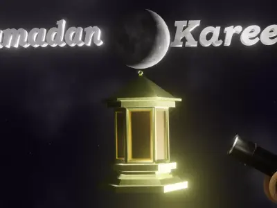 ramadan lantern Low-poly 3D model