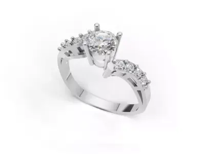 Engagement Ring Jewelry 3D model