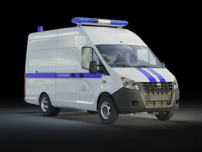 GAZelle Next Low-poly 3D model