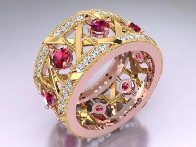 Diamond Rings  - N721 3D print model