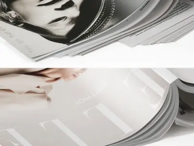 magazines cover upside 3D model