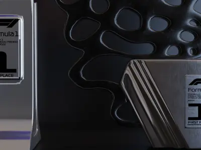 F1 Trophy - Italian GP Trophy  3D model