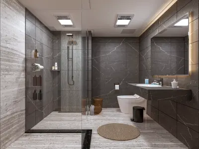 Bathroom 55 3D model