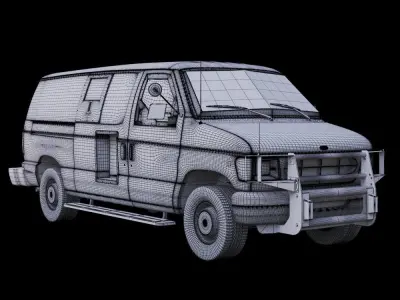 Armored Van Money Truck 3D model