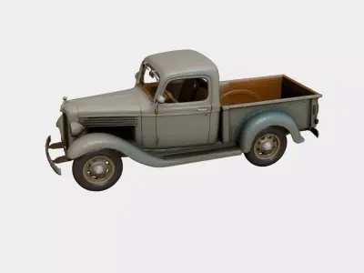 1930s Early Vintage Pickup 3D model 3D model