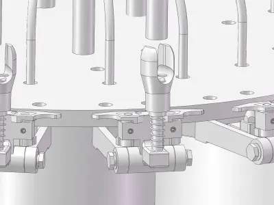 18 head rotary filling machine  3D model