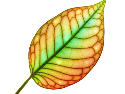 Vibrant Autumn Leaf model pack Low-poly 3D model