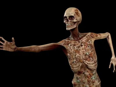 Eye Monster  Low-poly 3D model