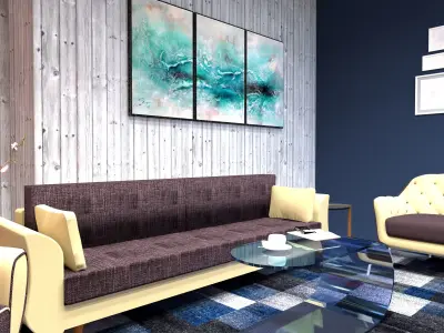 Modern VIP Waiting room  3D model