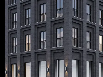 Modern building 6 3D model