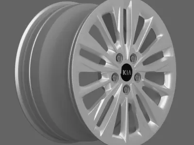 Kia Sedan 2019 Rim Set 3D model