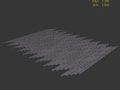  Wood Floor Oak Cosmo Wildwood 3D model