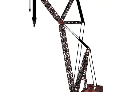 Revit Family Parametric Crawler crane Manitowoc 31000 3D model