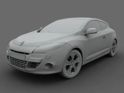 Renault Megane Coupe 2009 3D model