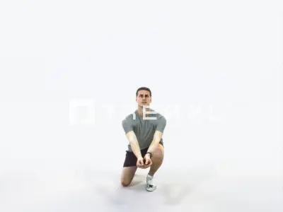 Romance 03G Volleyball Digging Sports Man Low-poly 3D model