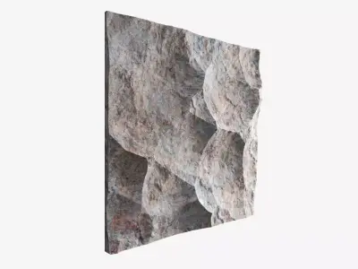 138-RockPanel rock on wall 3D model