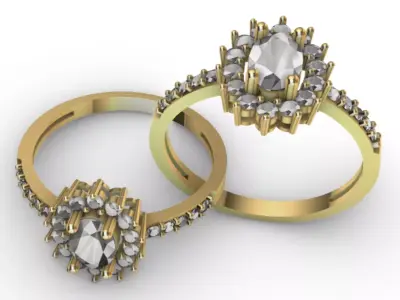 Ring Lady Fashion R-003 3D print model